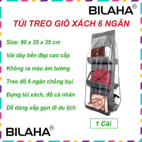 túi treo giỏ xách 6 ngăn túi đựng giỏ xách túi treo túi xách túi treo bảo vệ giỏ xách túi treo tường túi treo bảo quản giỏ xách túi xách nữ